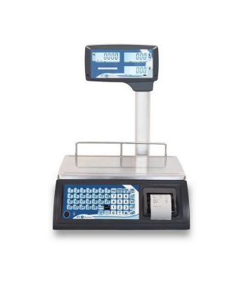 BAXTRAN RTI 1530 geijkte winkelweegschaal met bonnenprinter 30kg