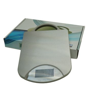 Keukenweegschaal met RVS weegplateau 5kg x 1g